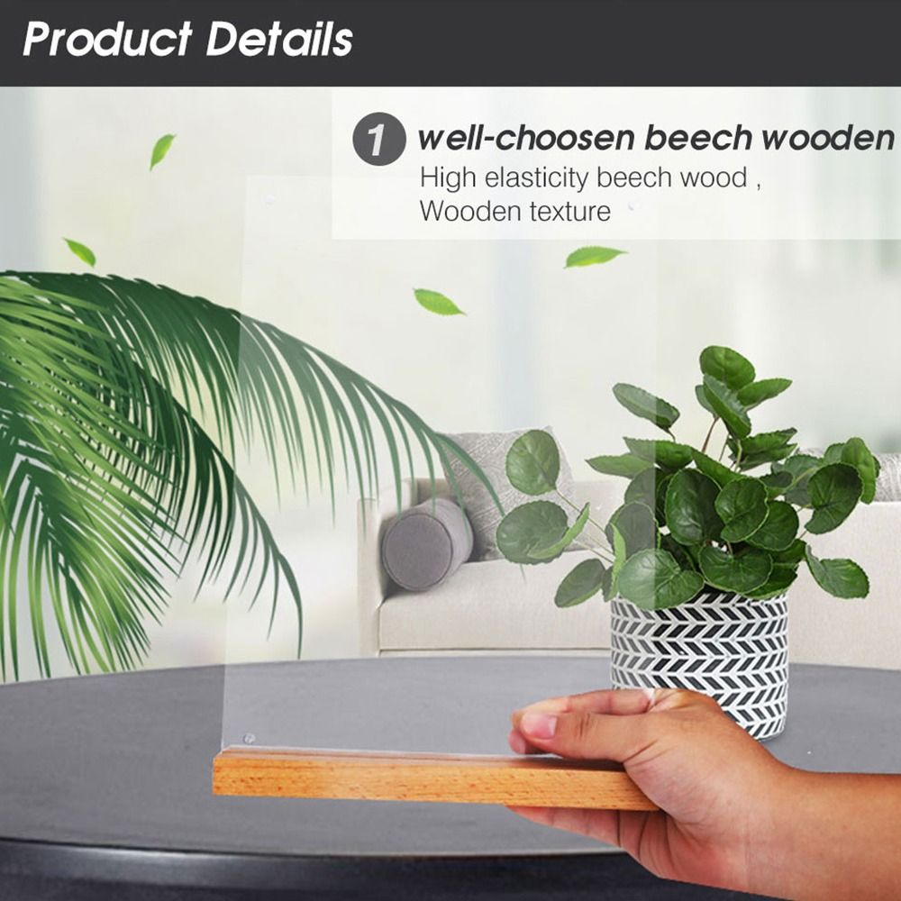 Durable Acrylic Table Top Sign - đánh giá và giá Engraved Wood Frame